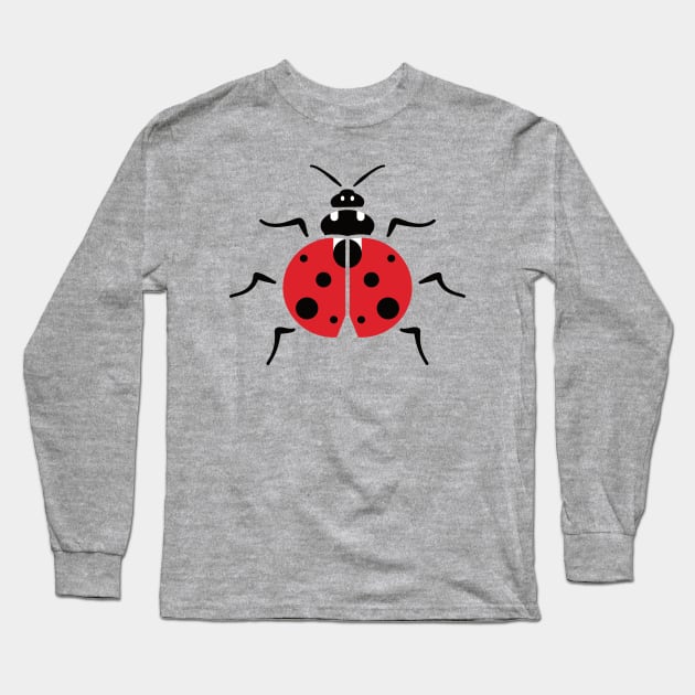 Ladybug Long Sleeve T-Shirt by dkdesigns27